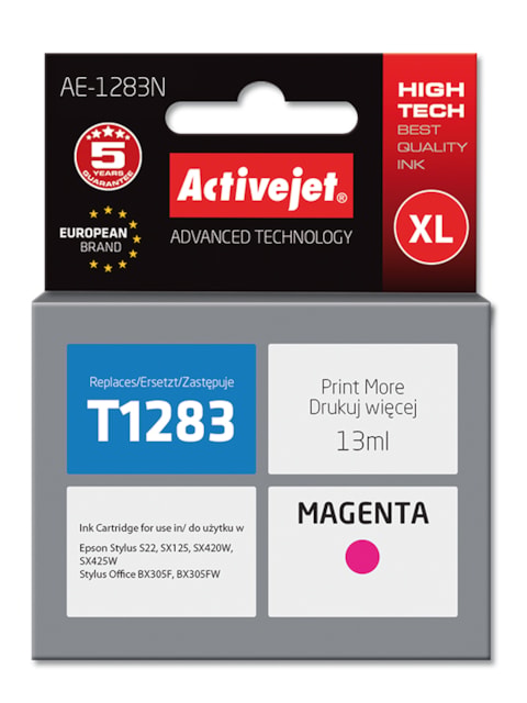 Cartridge EPSON T1283 magenta ( 13 ml) ActiveJet AE-1283N