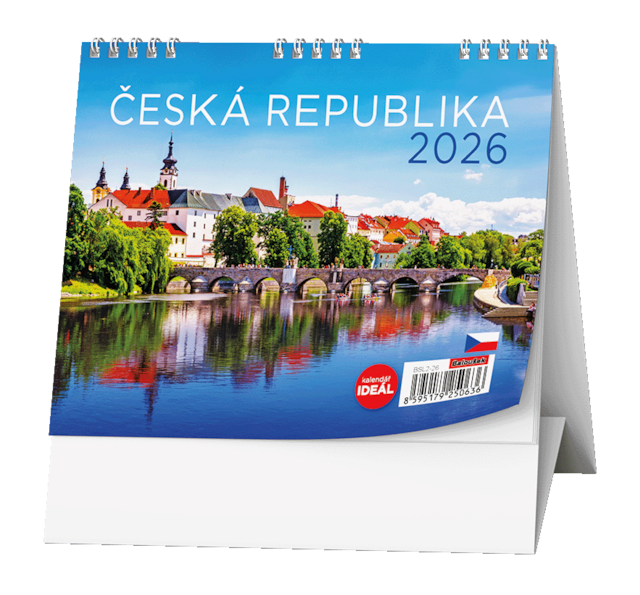 Kalendář stolní Česká republika, 2026 - doprodej 3ks
