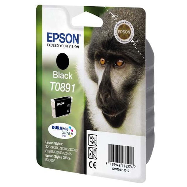 Cartridge EPSON T0891 black (5,8ml) orig.