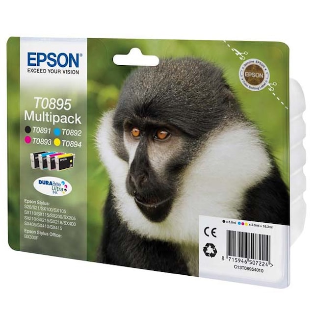 Cartridge EPSON T0895 MULTIPACK (891/892/893/894) orig.
