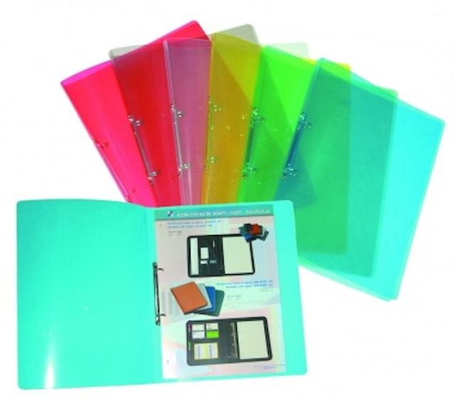 Pořadač 2-kroužkový A4, průhledný zelený