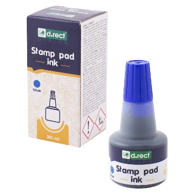 Razítková barva modrá 30 ml