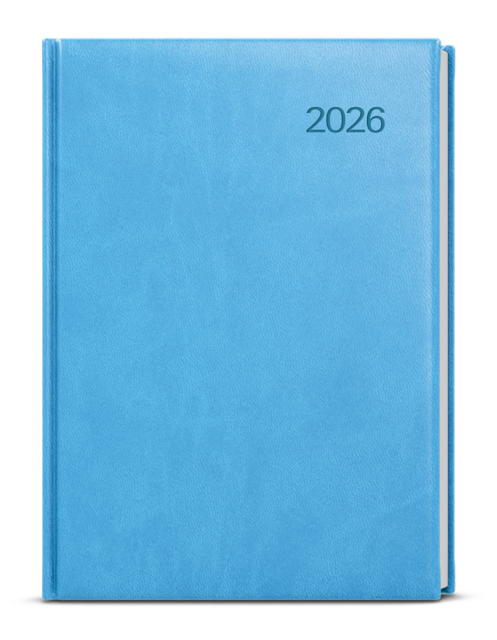 Diář A5 týdenní Oskar, Vivella, modrá světle, 2026
