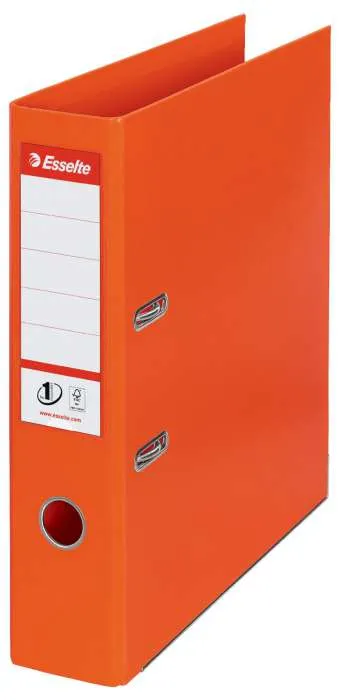 Pořadač pákový Esselte PP oranžový 75mm - celoplast