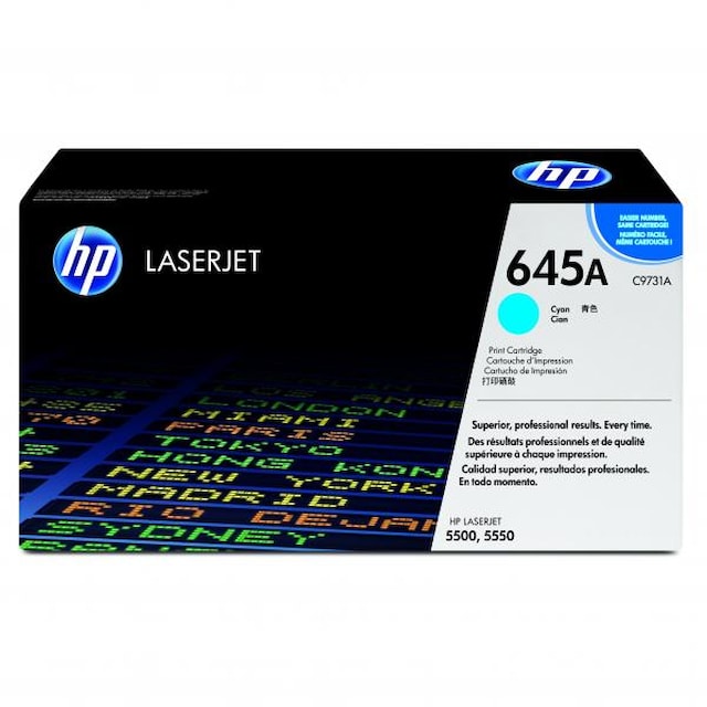 Toner HP C9731A (645A) cyan, pro HP LJ 5550 (12.000str.) orig
