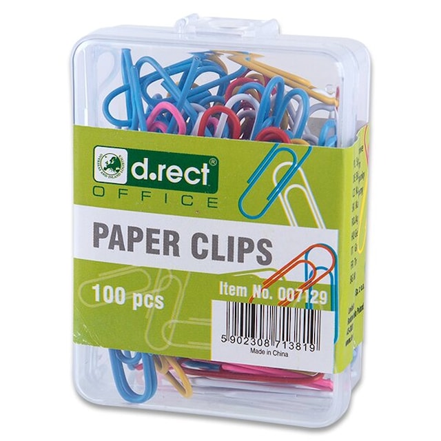 Sponky kancelářské 452, 28mm, BAREVNÉ, 100ks, č.2