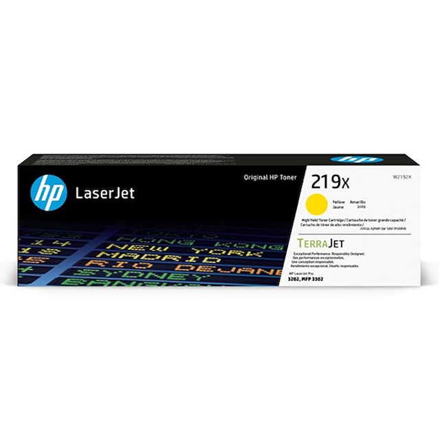 Toner HP TerraJet W2192X pro HP LASERJET PRO 3202 (HP 219X) yellow (2500str.) orig