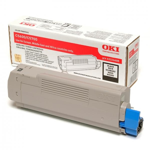 Toner OKI C5600/5700 black (6000 str.) orig
