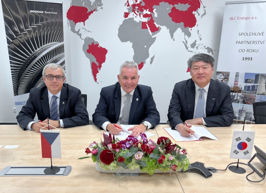 I&C Energo a Doosan Škoda Power budou spolupracovat při výměně generátorů na JE Temelín