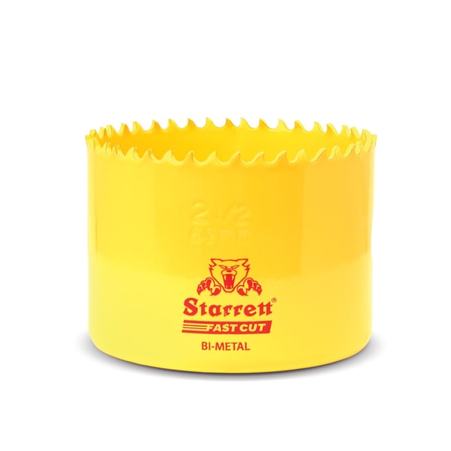 STARRETT Vykružovací vrták korunkový HSS 64mm, bimetalová děrovka - novinka FAST CUT!