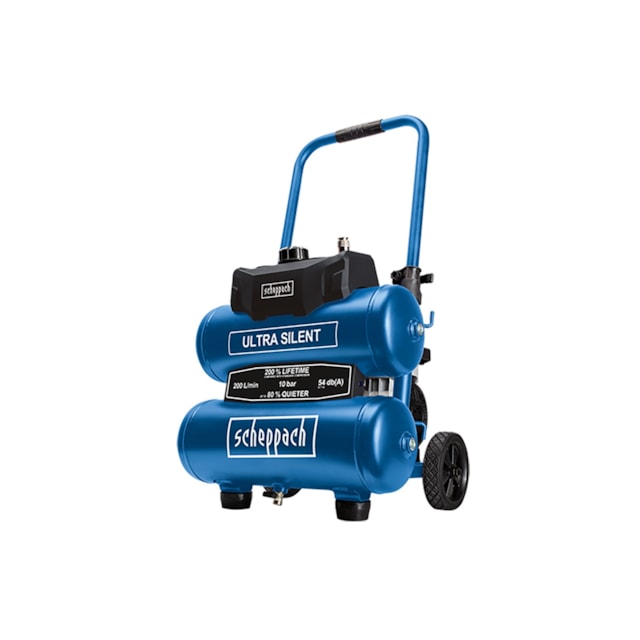 Scheppach HC 20 Si Twin ultra tichý bezolejový dvouválcový kompresor 20 l 5906145901