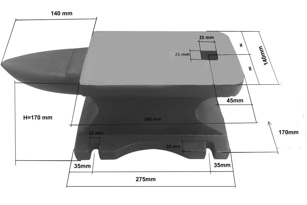 Anvil 34 kg Holzmann AMB34 | HOLZMANN from KARAS