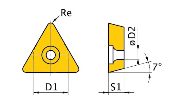 Břitové destičky T/60°, 5 ks