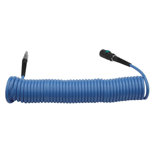 Spirálová PU hadice 10 m, ø 6,5/10 mm, 10 bar s rychlospojkou