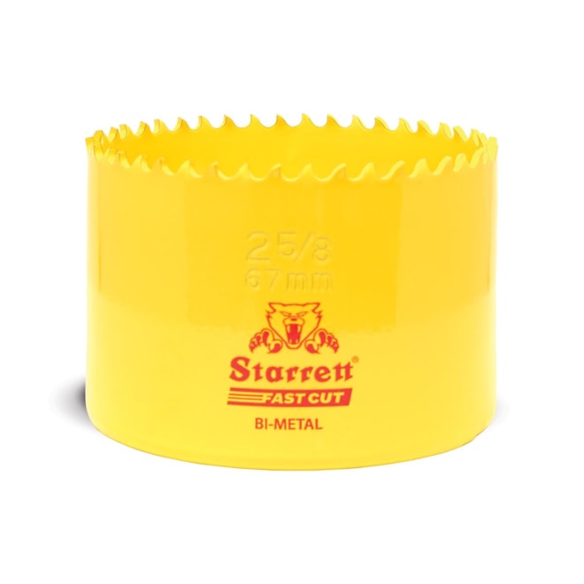 STARRETT Vykružovací vrták korunkový HSS 67mm, bimetalová děrovka - novinka FAST CUT!