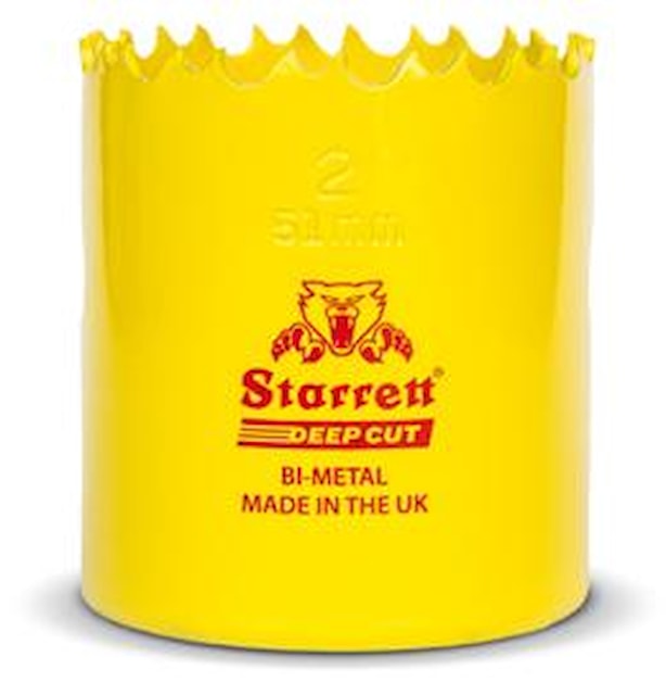 Vykružovací vrták korunkový HSS 59 mm, bimetalová děrovka STARRETT DPP Deep Cut