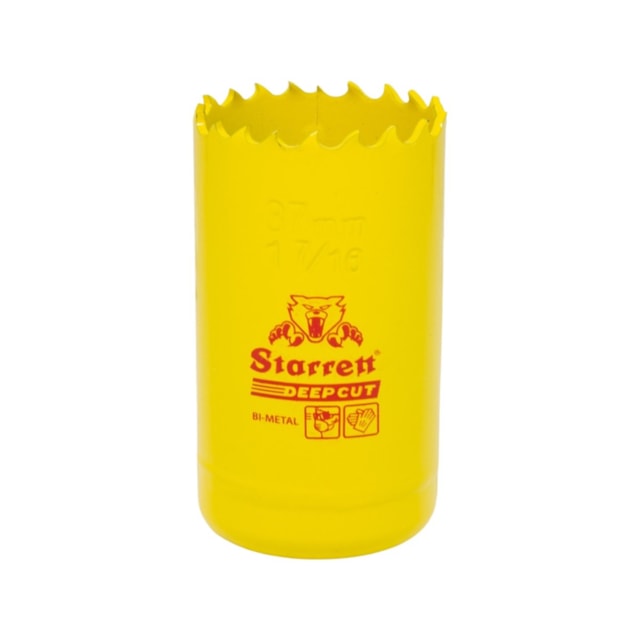 Vykružovací vrták korunkový HSS 37 mm, bimetalová děrovka STARRETT DPP Deep Cut