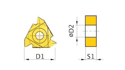 Břitové destičky AR 60°, 5 ks