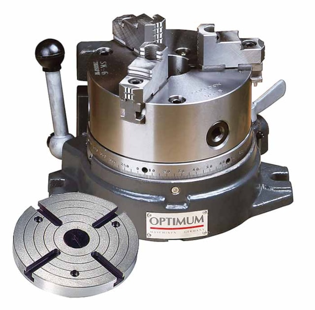 Hor.-vert. dělicí stůl se 3-čelisťovým sklíčidlem RTE 165