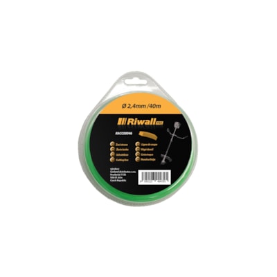 Riwall PRO Žací struna 2,4mm / 40m ( čtvercový průřez )