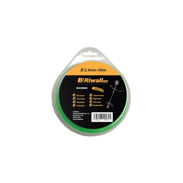Riwall PRO Žací struna 2,4mm / 40m ( čtvercový průřez )