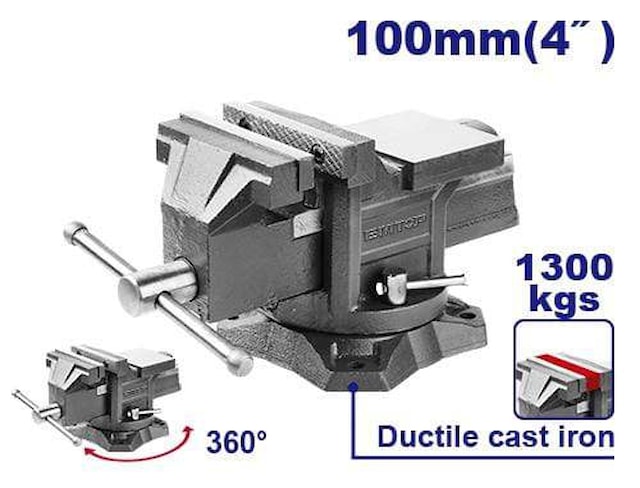 Svěrák zámečnický otočný 100mm