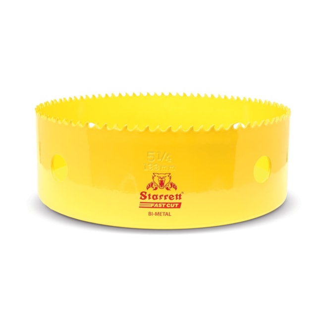 STARRETT Vykružovací vrták korunkový HSS 133mm, bimetalová děrovka - novinka FAST CUT!