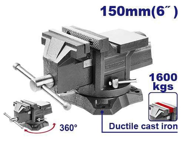 Svěrák zámečnický otočný 150mm