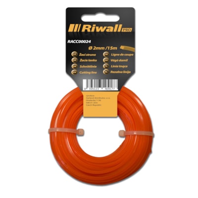 Riwall PRO Žací struna 2mm / 15m ( čtvercový průřez )