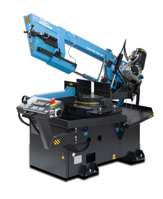 PEGAS poloautomatická pásová pila na kov 300x320 SHI-LR