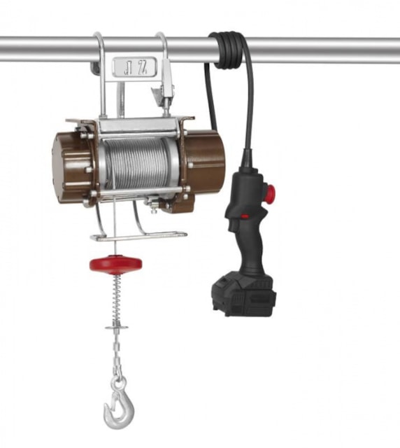 LNA-12/200D - Akumulátorový lanový naviják přenosný s dálkovým ovládáním 12m 200kg 18V