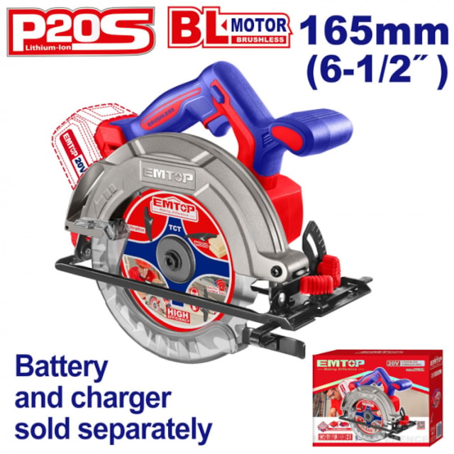Aku okružní pila 20V 165mm solo