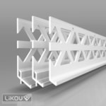 PVC lišty soklové pro vnitřní a venkovní omítky