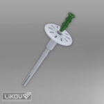 WKTHERM-S 08 plastic anchor with metal screw