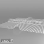 LBP-U3 cross mesh groove profile