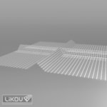 LBP-V3 cross mesh groove profile