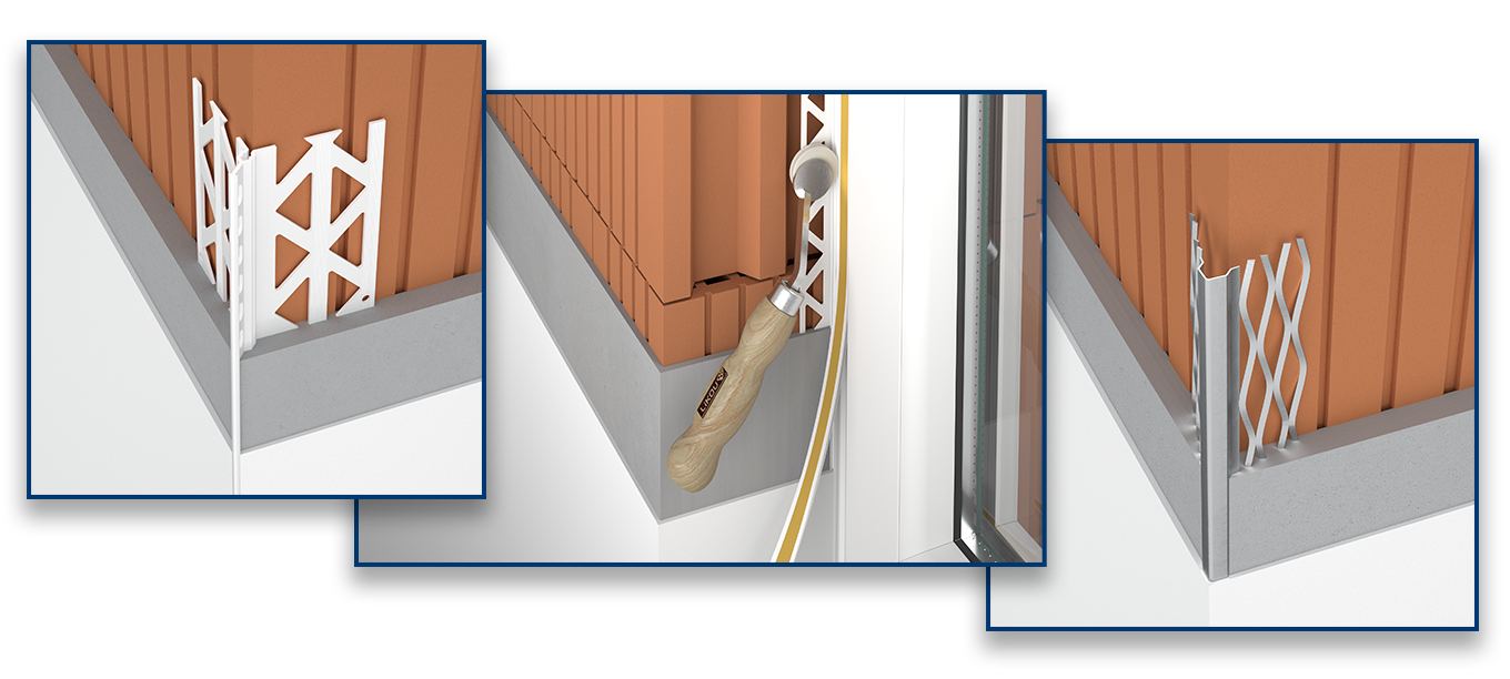 Lišty pro vnitřní a vnější omítky