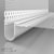 LD-NH PVC 90° 06/2,5m Profilo di dilatazione angolare con rete / bianco