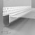 LD-NH PVC 90° 06/2,5m Profilo di dilatazione angolare con rete / grigio