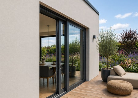 Velkoformátová okna – detail napojení ETICS pomocí 3D lišt