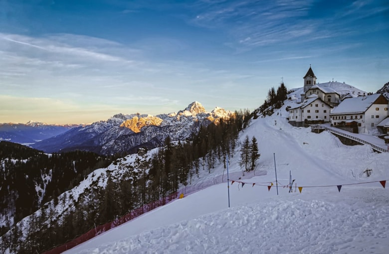 Monte Lussari s Modrým hrochem 2020