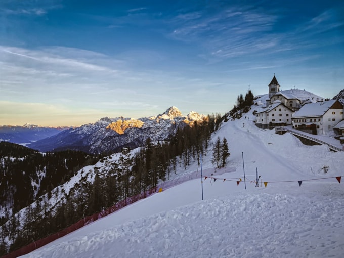 Monte Lussari s Modrým hrochem 2020