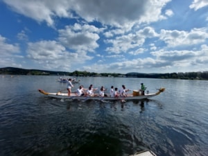 DL přehrada s lodí