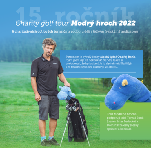 Jubilejní 15. ročník Charity Golf Tour MODRÝ HROCH 2022