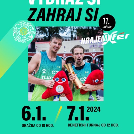 Benefiční turnaj VYBER SI, VYDRAŽ SI, ZAHRAJ SI 7.1.2024