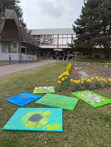 Malování s dětmi v Dětské nemocnici FN Brno