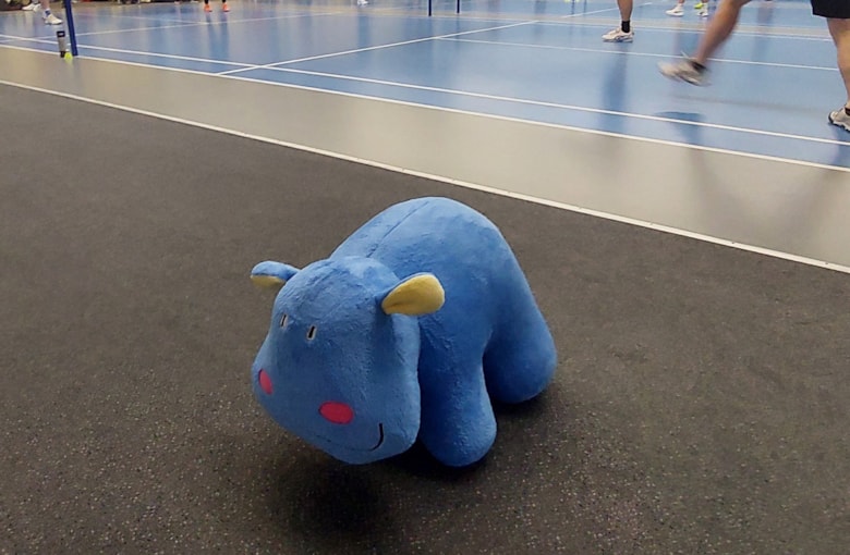 Badmintonový turnaj pro Modrého hrocha