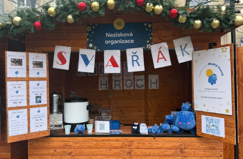 Hroší stánek u Jošta - vánoční trhy v Brně