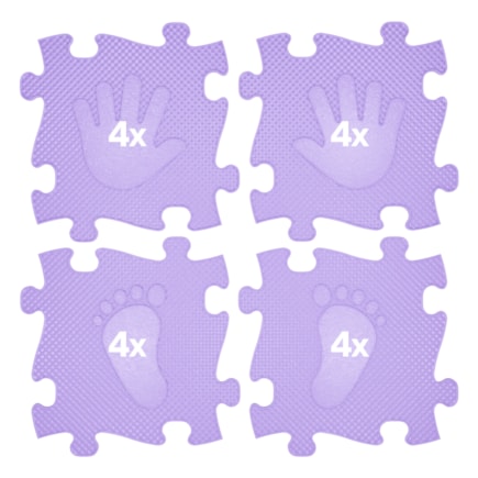 Set of active mats  - HAND/FOOT, lilac