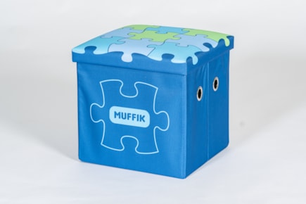 Pudełko do przechowywania MUFFIK małe niebieskie wariant A